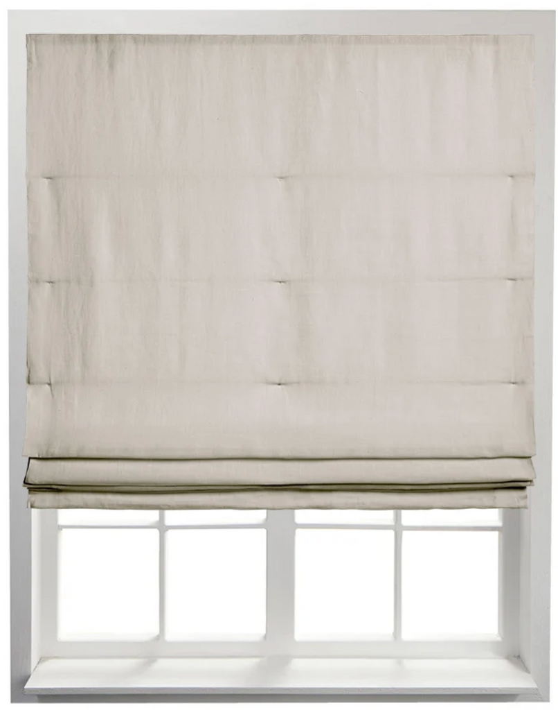 Flat Roman Shade (Front Valance / Fabric on Rear) - Customized