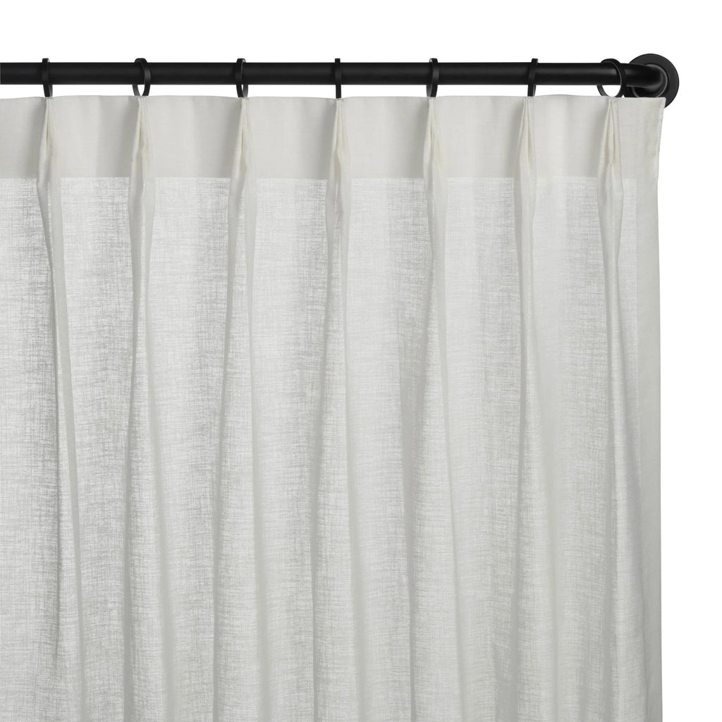 Euro (2 Finger) Pleat Drapery (Dual Rod) - Customized