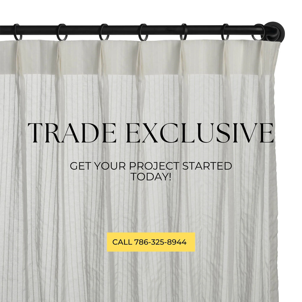 Euro (2 Finger) Pleat Drapery (Dual Rod) - Customized